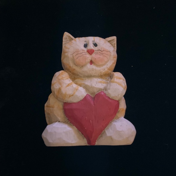 VTG Midwest of Canon Falls Resin Kitty Cats With Red Hearts ❤️ 3 Total - Picture 6 of 11